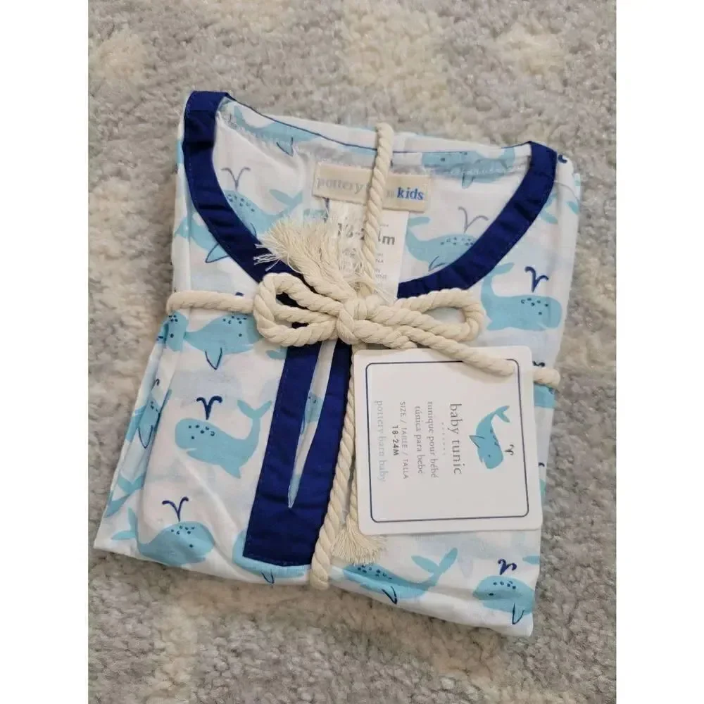 Pottery Barn Kids Whale Tunic 18~24months NWT